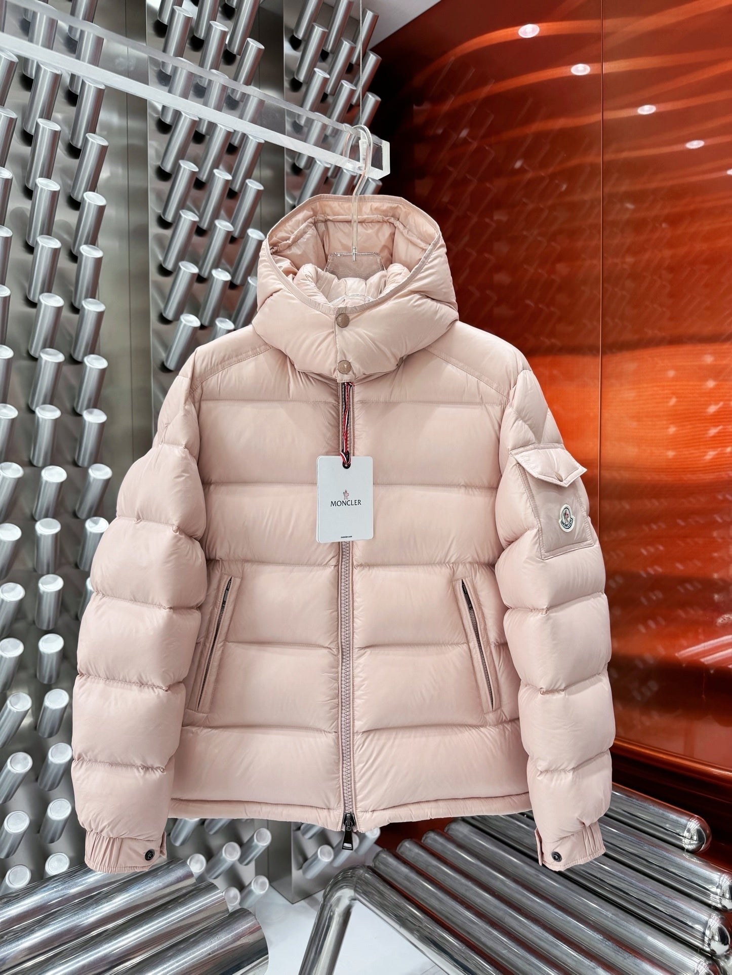 Moncler Maya Puffer Jacket Black Front View
Moncler Maya Jacket Black Back View
Moncler Down Jacket Black Men’s Winter Coat
Glossy Moncler Jacket High Quality Down Insulation
